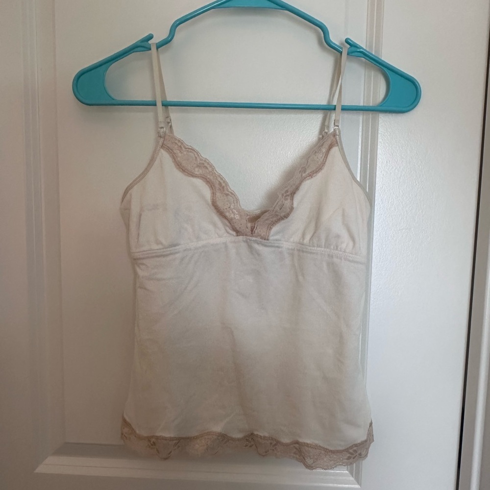Abercrombie & Fitch Ivory Lace Cami